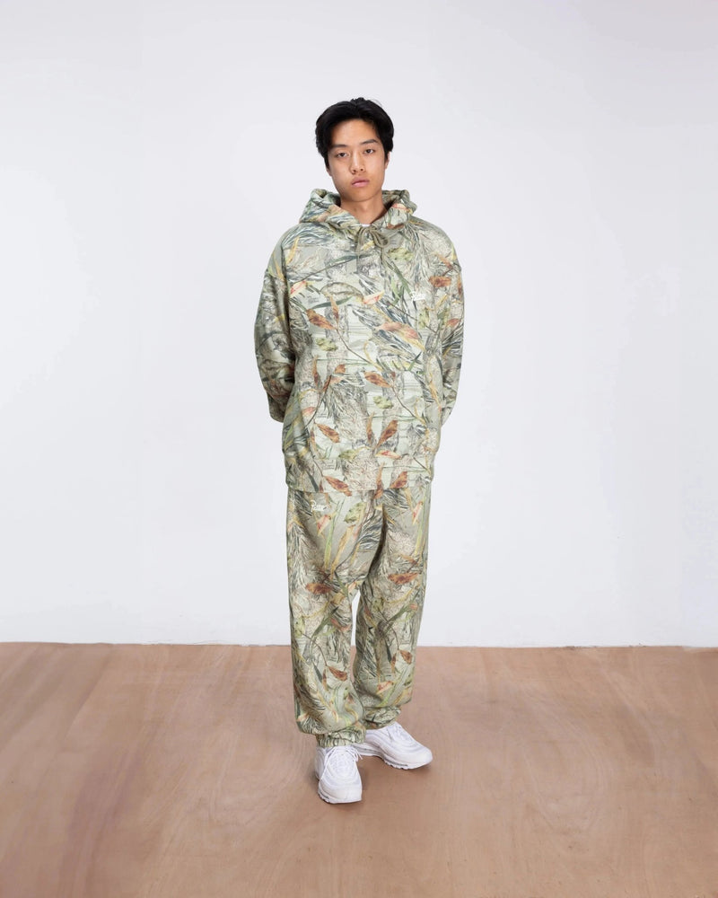 Patta Nature Print Boxy Hooded Sweater (Nature Print) - Patta