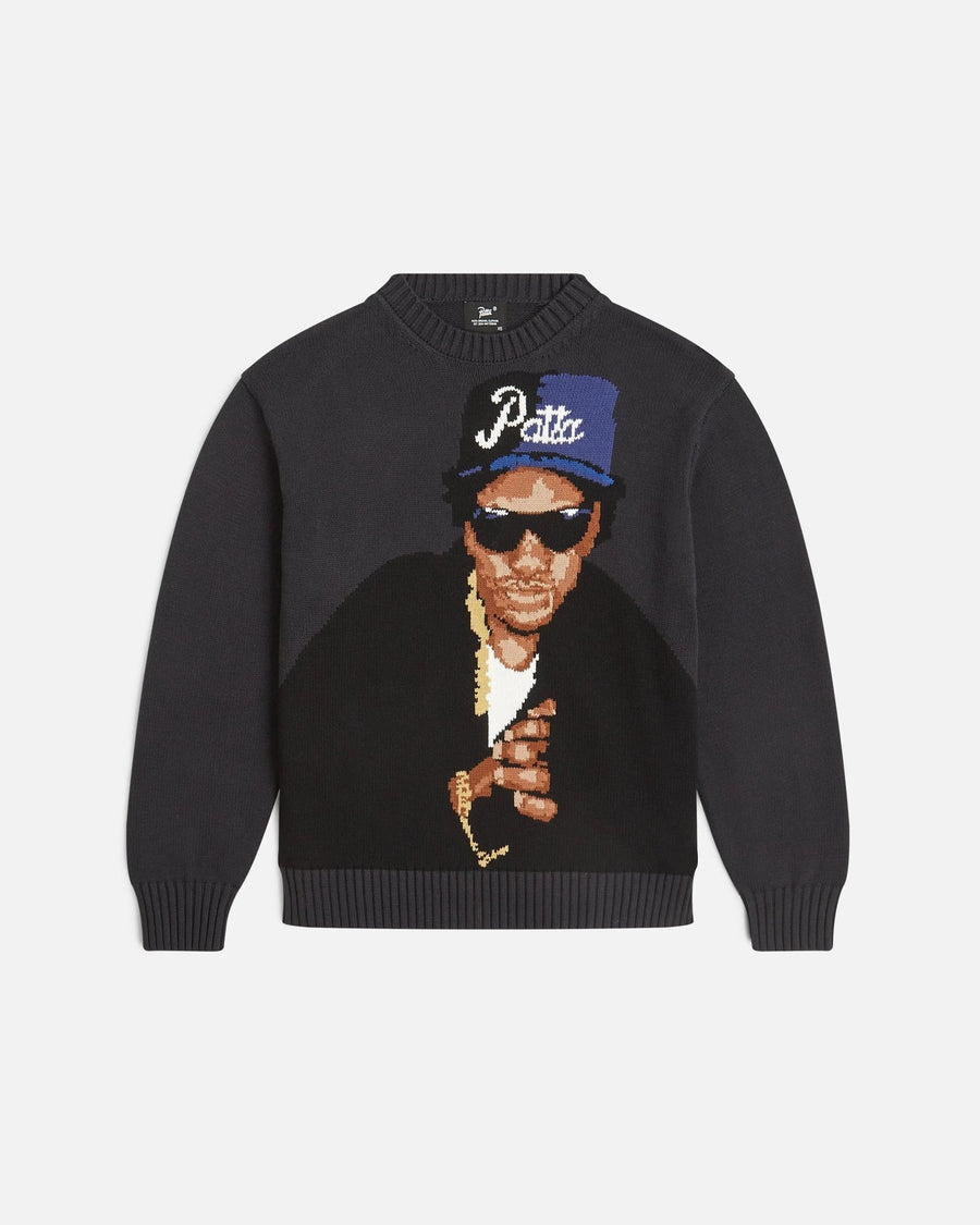 Patta Old School Knitted Sweater (Moonless Night) - Patta