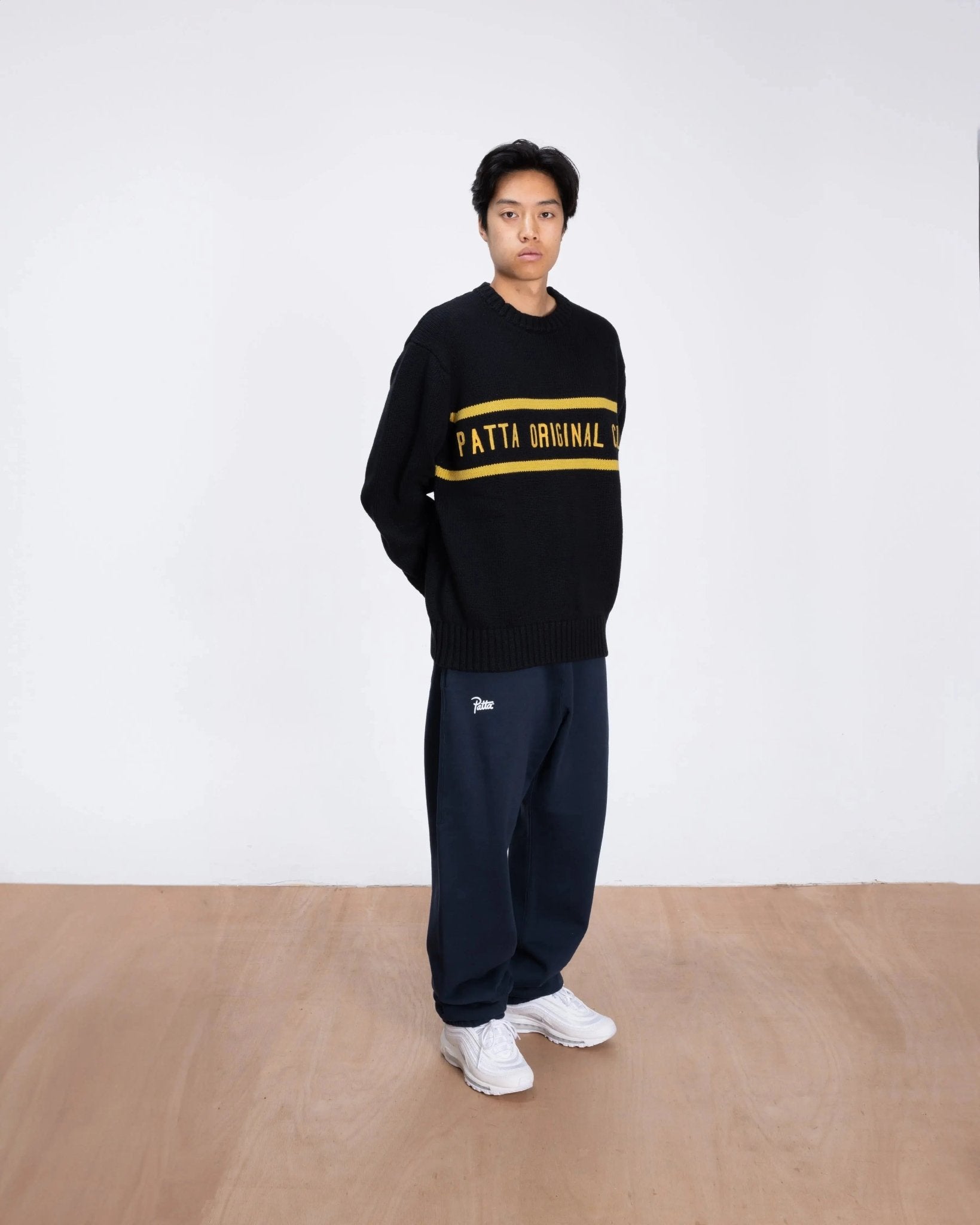 Patta Original Clothing Knitted Jumper (Black) - Patta