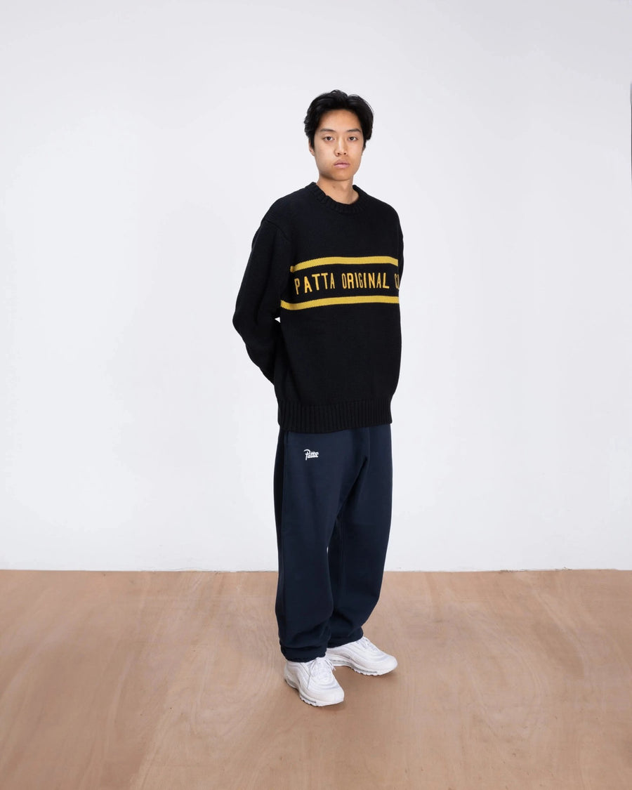 Patta Original Clothing Knitted Jumper (Black) - Patta