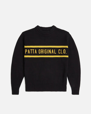 Patta Original Clothing Knitted Jumper (Black) - Patta