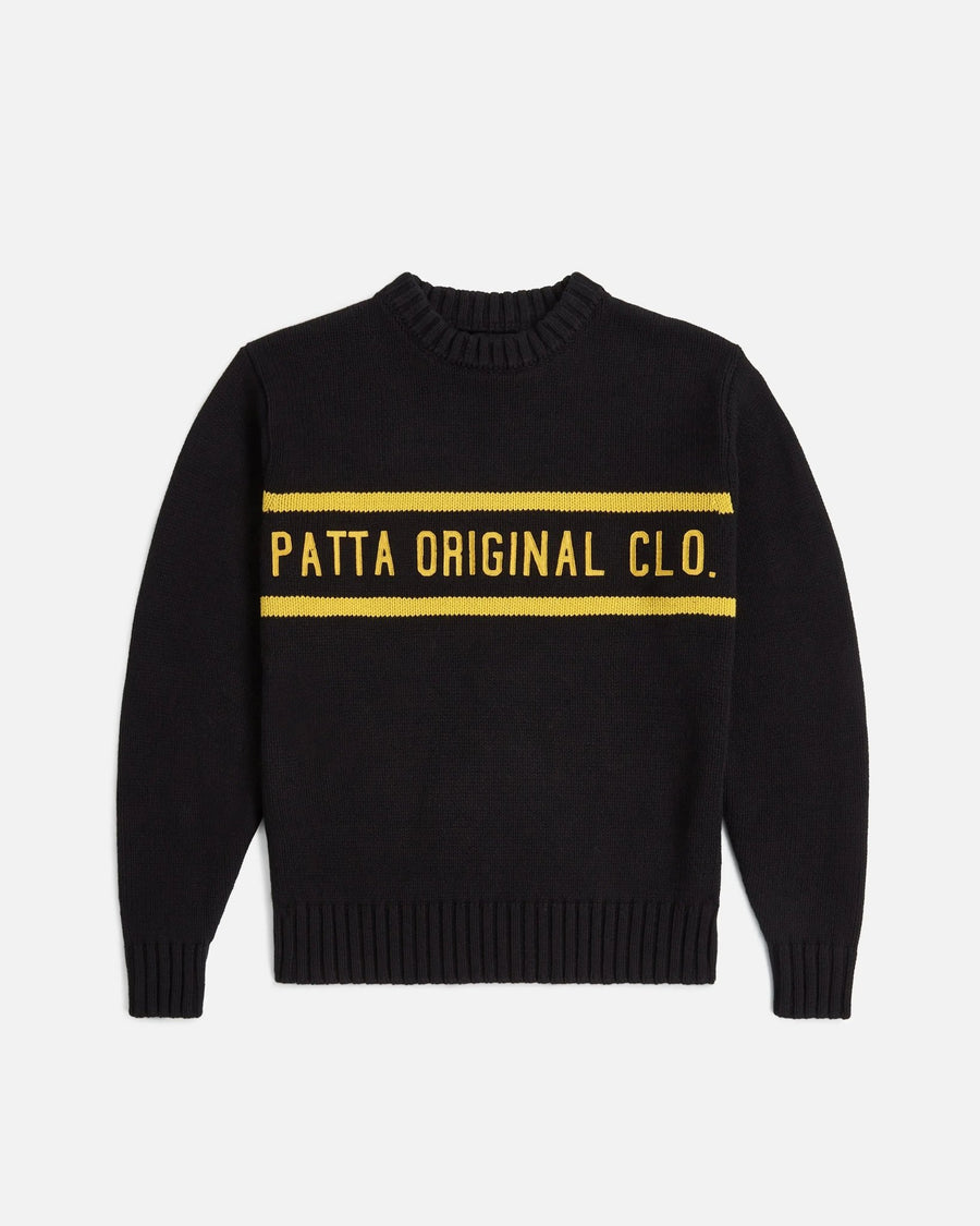 Patta Original Clothing Knitted Jumper (Black) - Patta