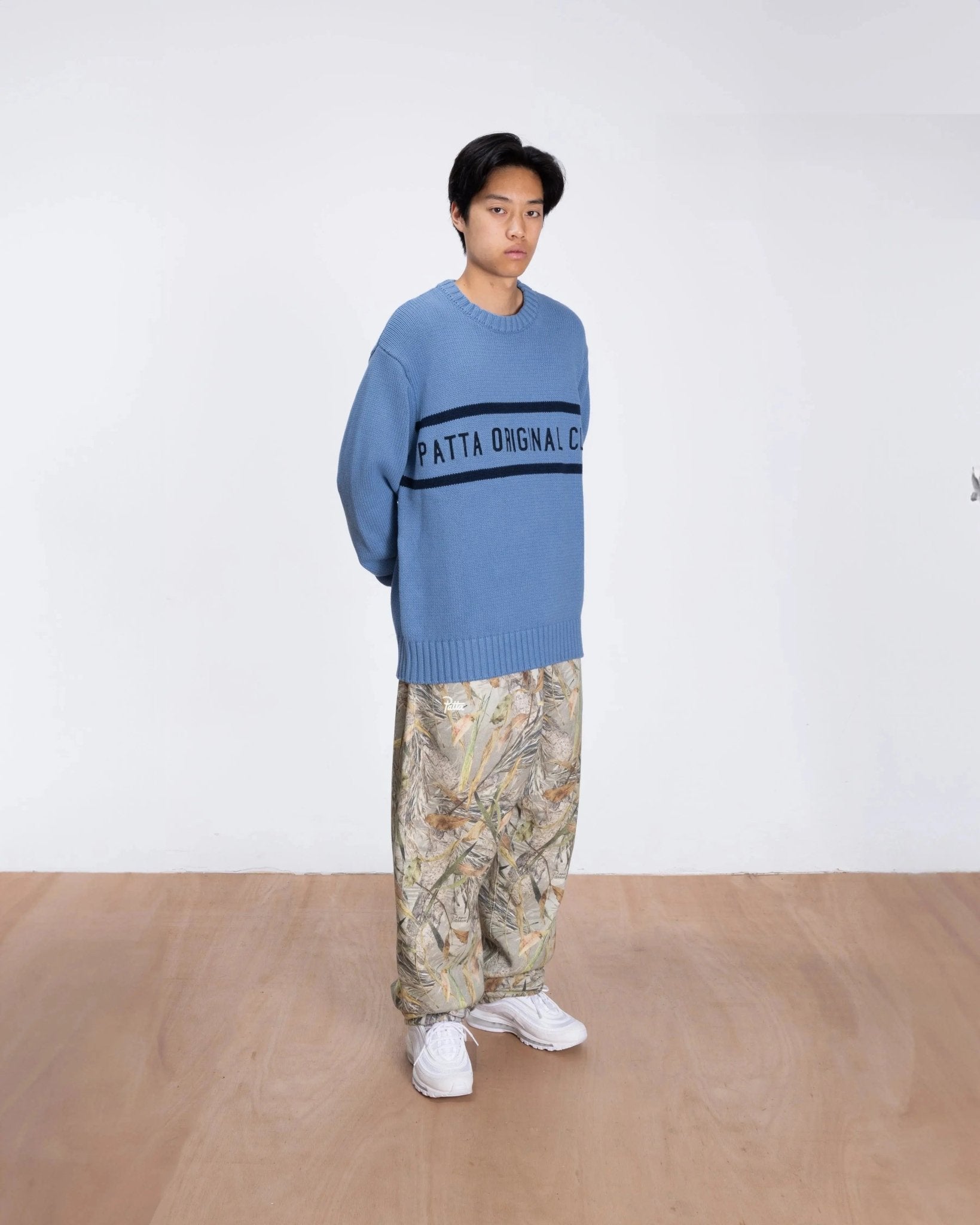 Patta Original Clothing Knitted Jumper (Dusty Blue) - Patta