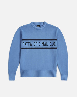 Patta Original Clothing Knitted Jumper (Dusty Blue) - Patta
