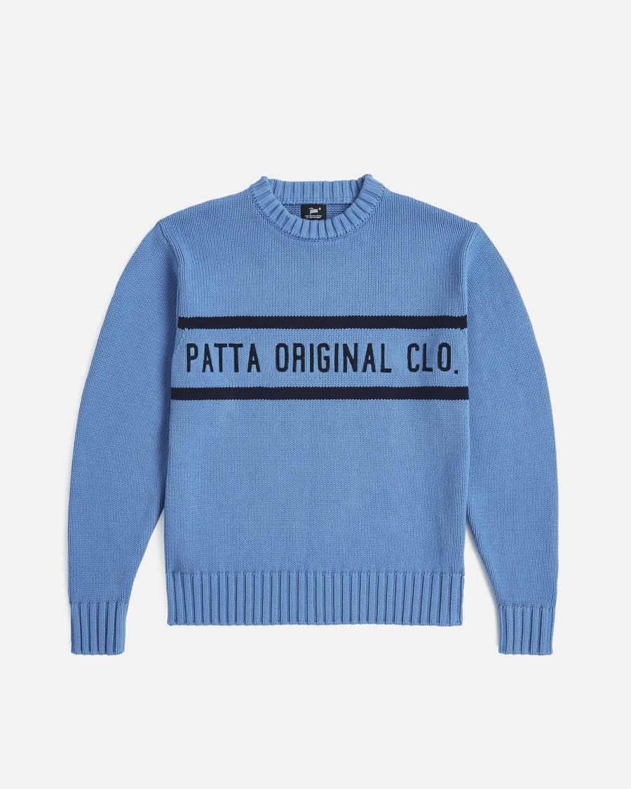 Patta Original Clothing Knitted Jumper (Dusty Blue) - Patta
