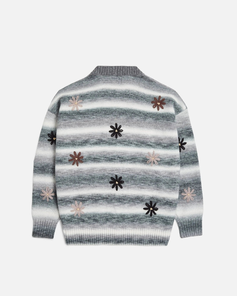 Patta Peace & Love Knitted Cardigan (Forged Iron) - Patta