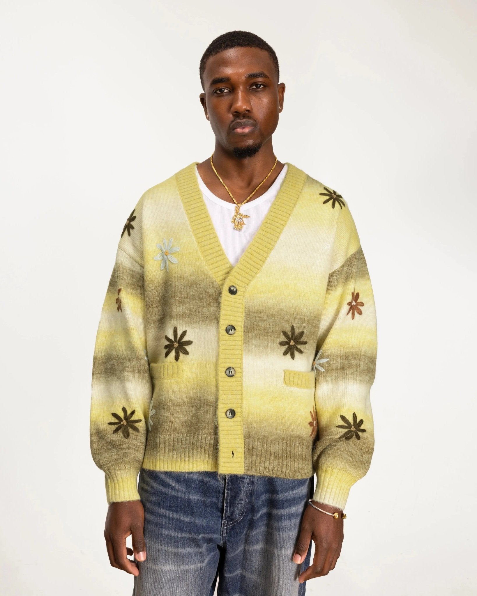 Patta Peace & Love Knitted Cardigan (Multi) - Patta