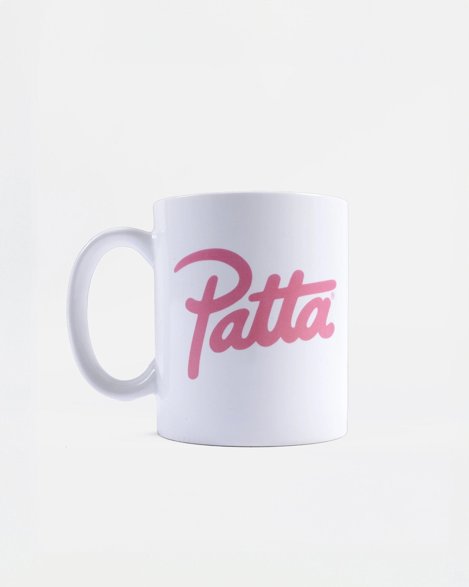 Patta Script Logo Mug (White/Pink) - Patta