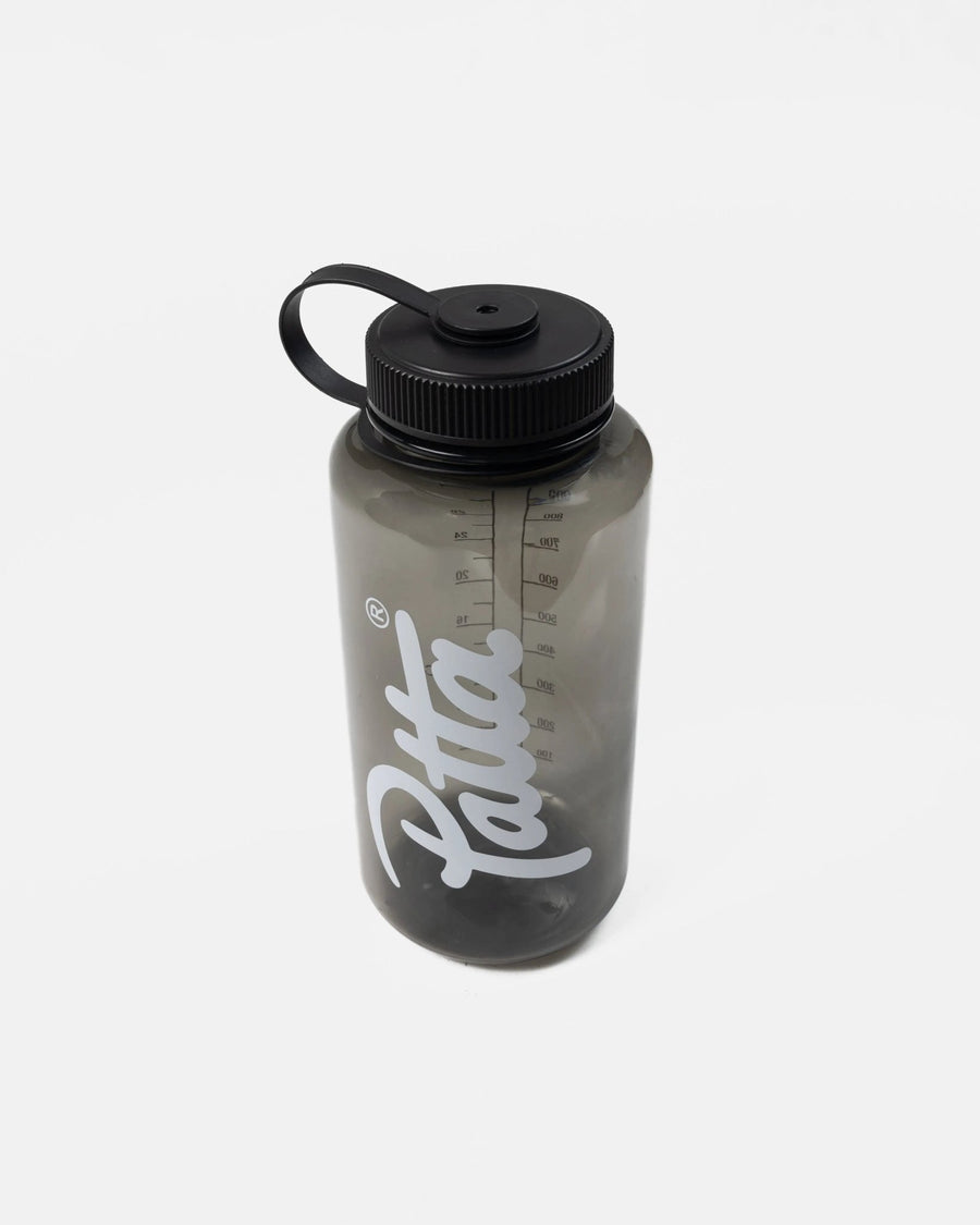 Patta Script Logo Water Bottle (Black) - Patta