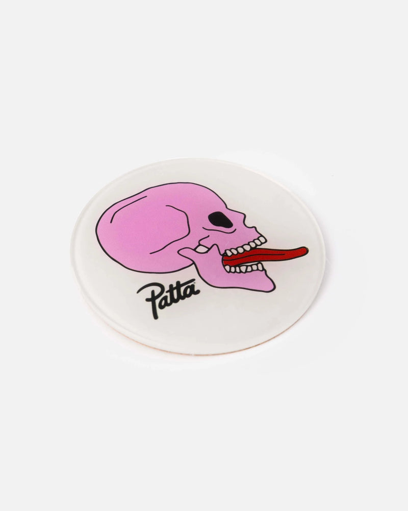 Patta Skull Coaster 4 - Pack (Pink/White) - Patta