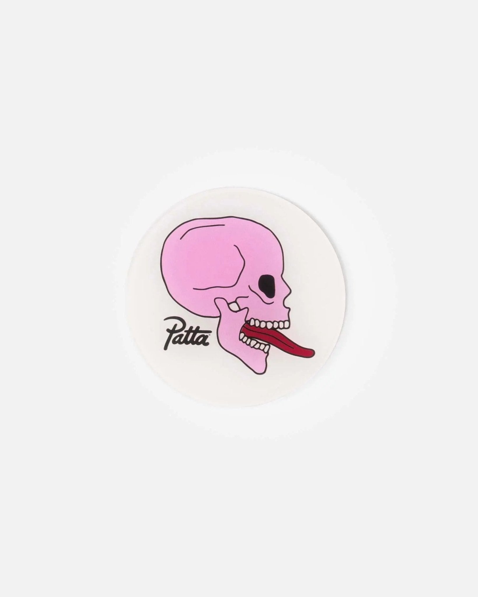 Patta Skull Coaster 4 - Pack (Pink/White) - Patta