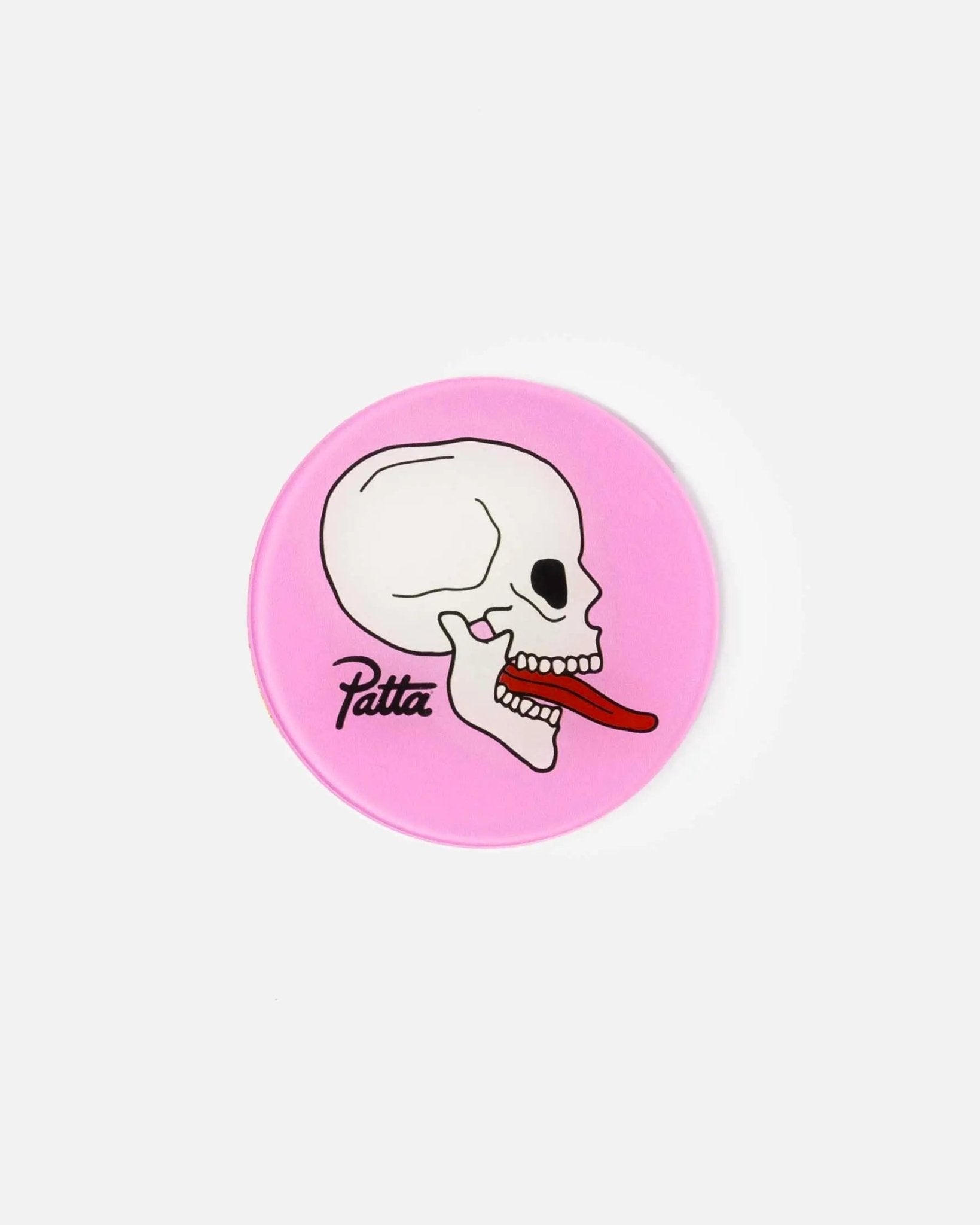 Patta Skull Coaster 4 - Pack (Pink/White) - Patta