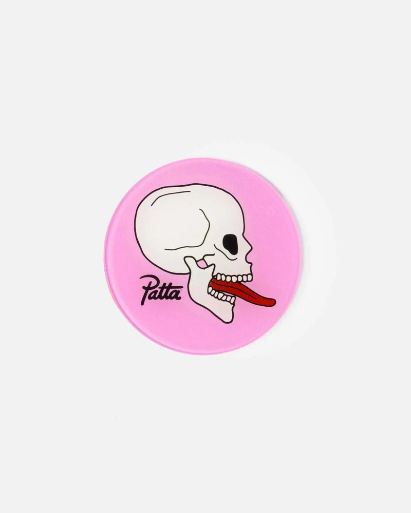 Patta Skull Coaster 4 - Pack (Pink/White) - Patta