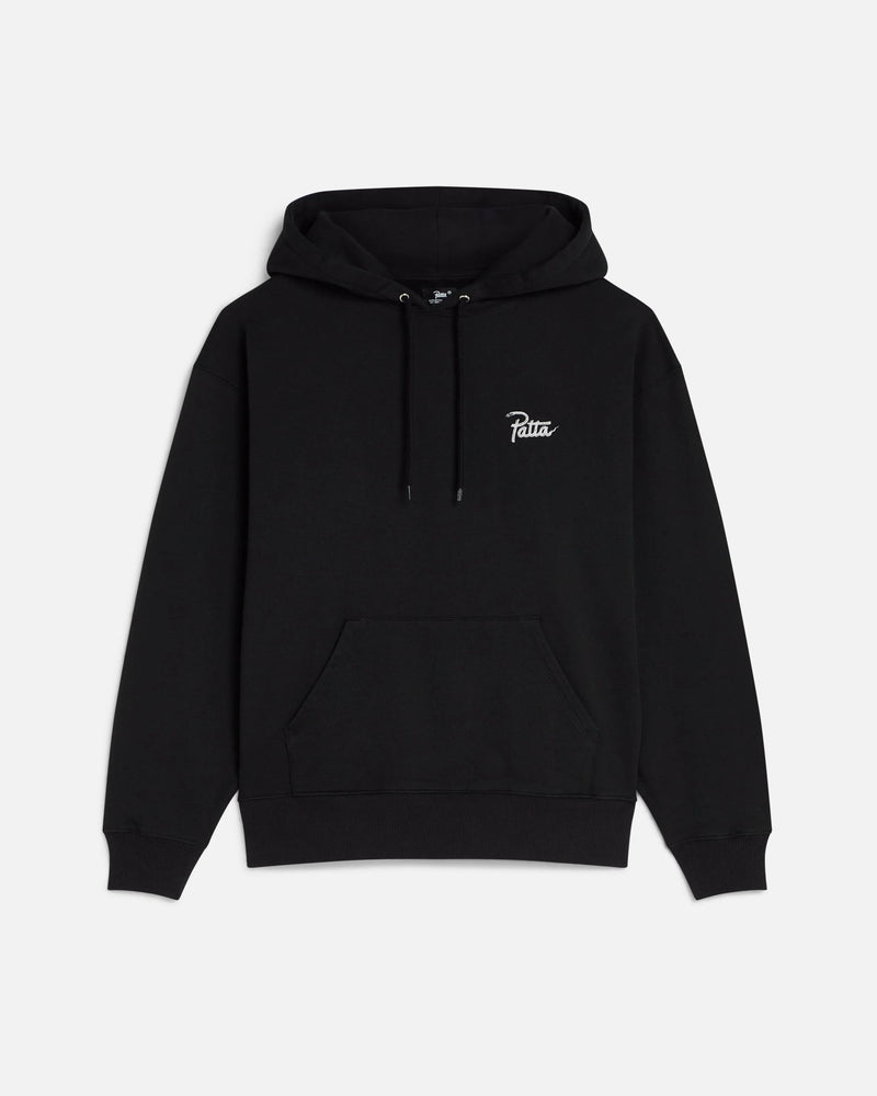 Patta Snake Heart Boxy Hooded Sweater (Black) - Patta