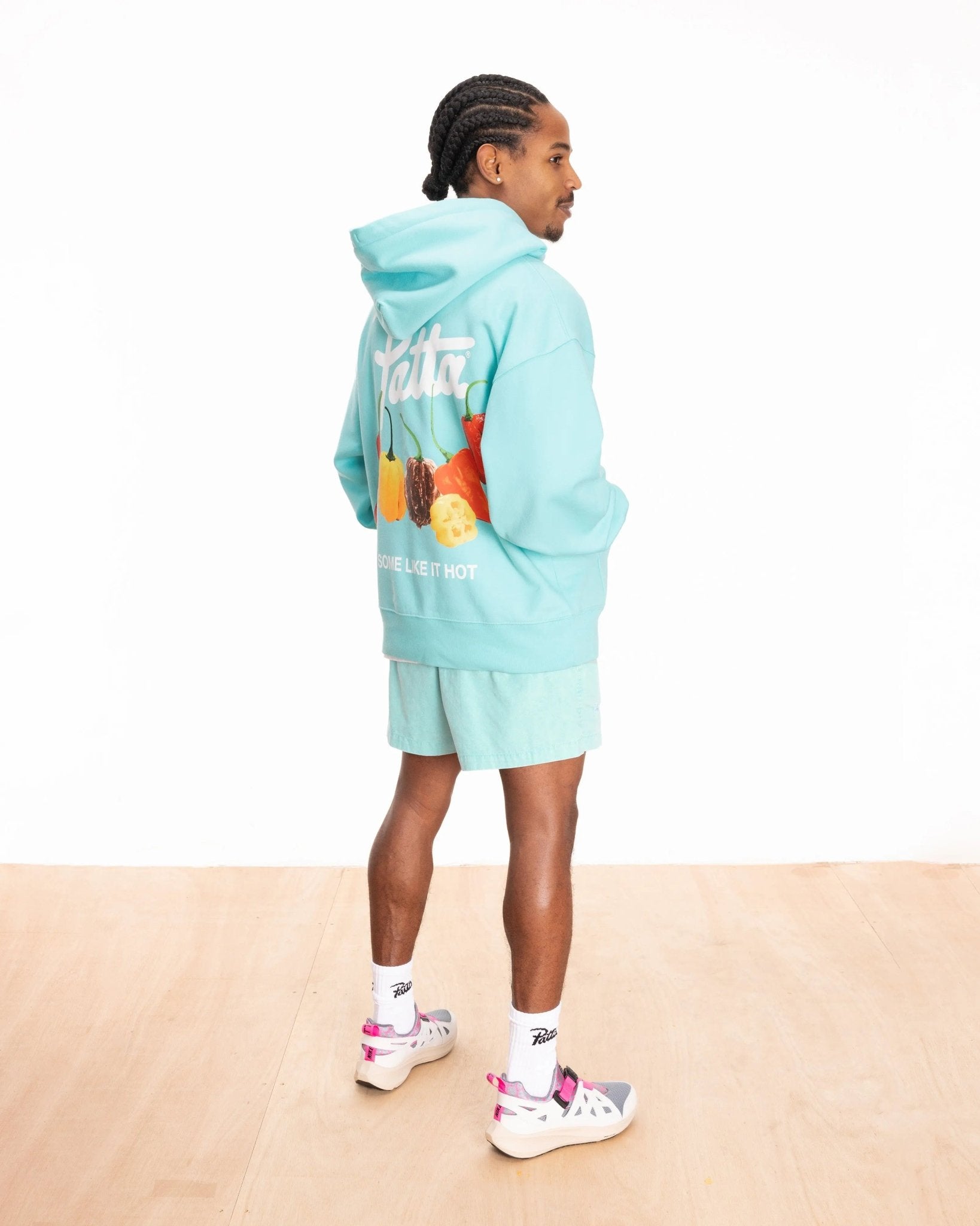 Patta Some Like It Hot Boxy Hooded Sweater (Blue Radiance) - Patta