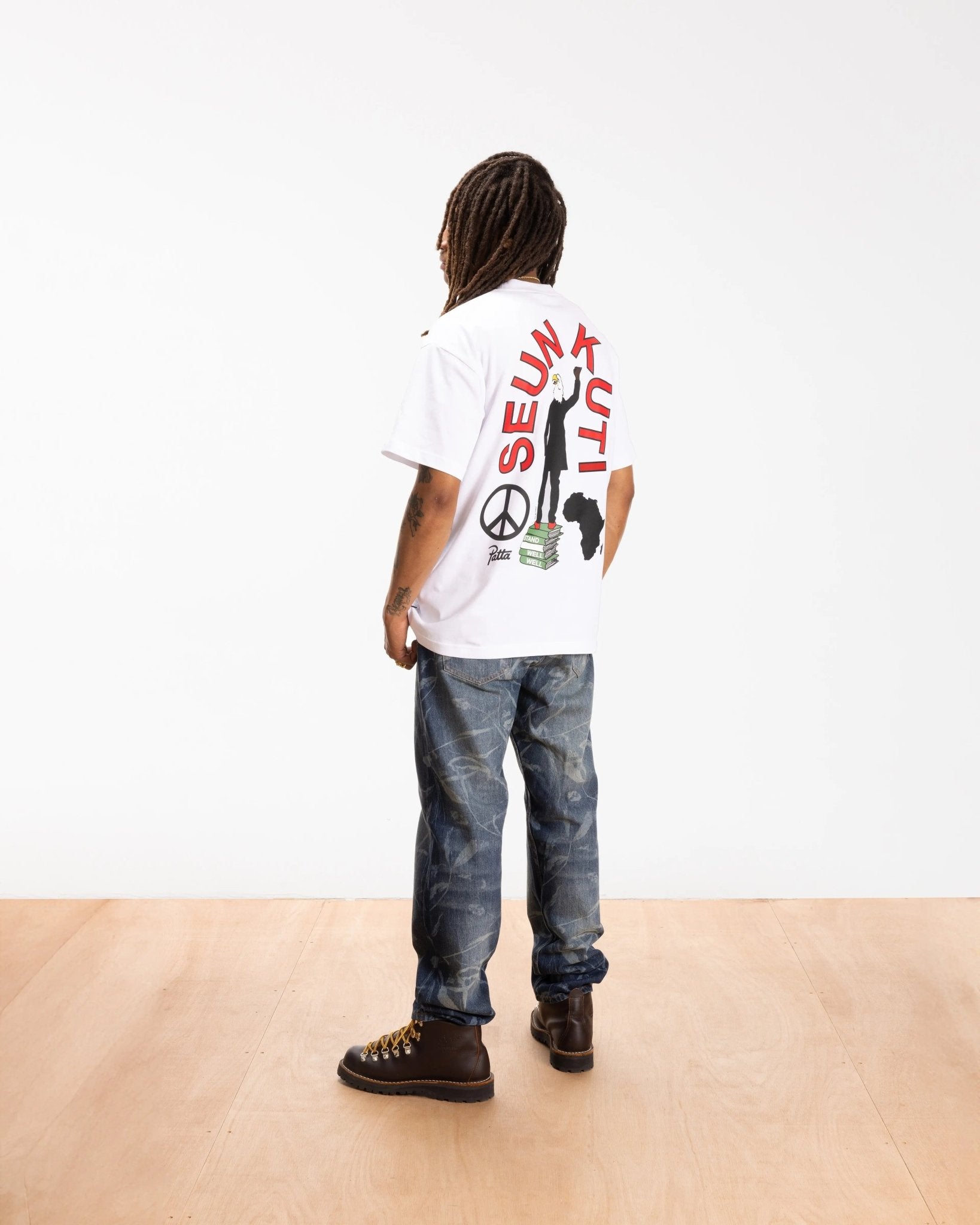 Patta Soundsystem x Seun Kuti T-Shirt (White) - Patta