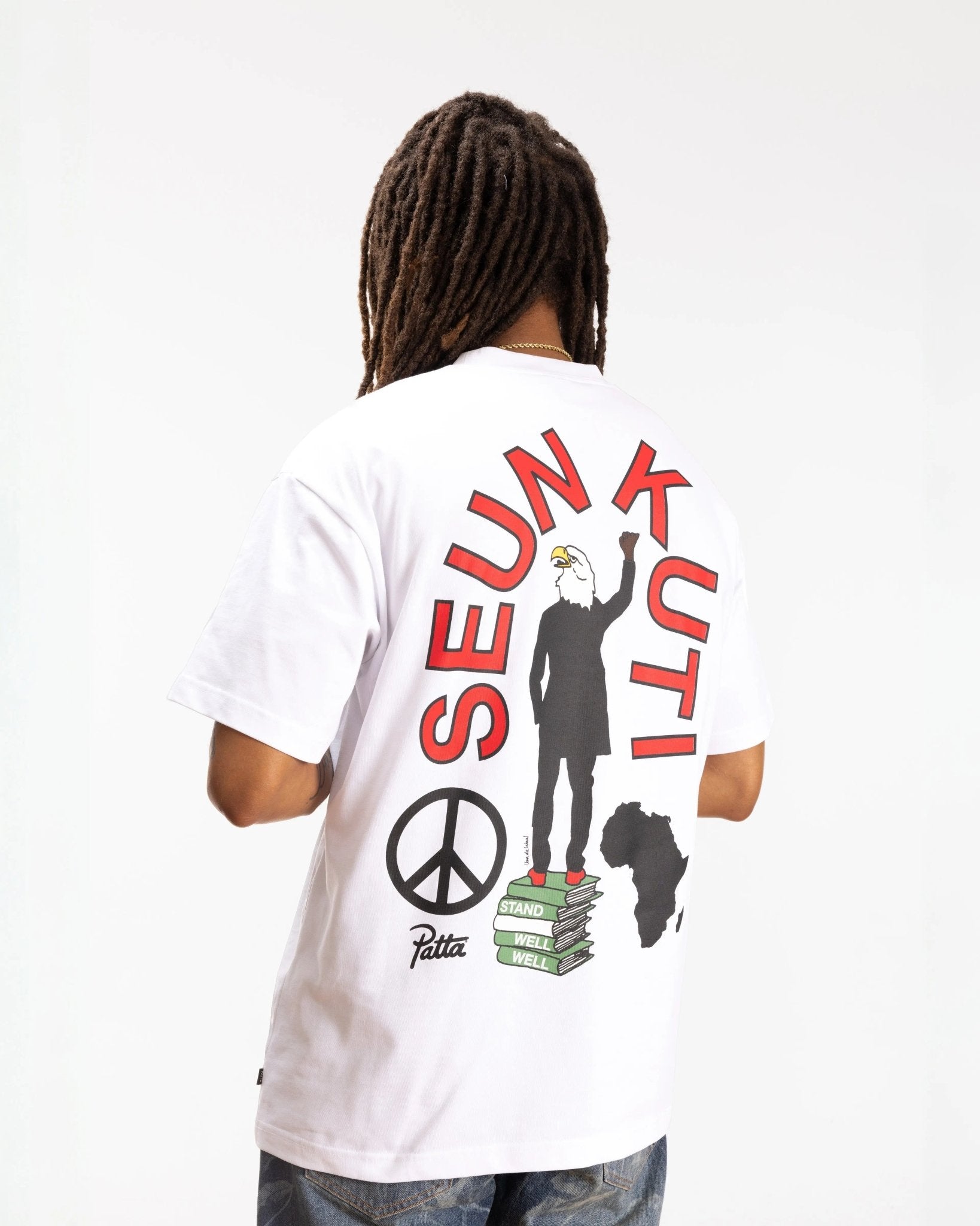 Patta Soundsystem x Seun Kuti T-Shirt (White) - Patta