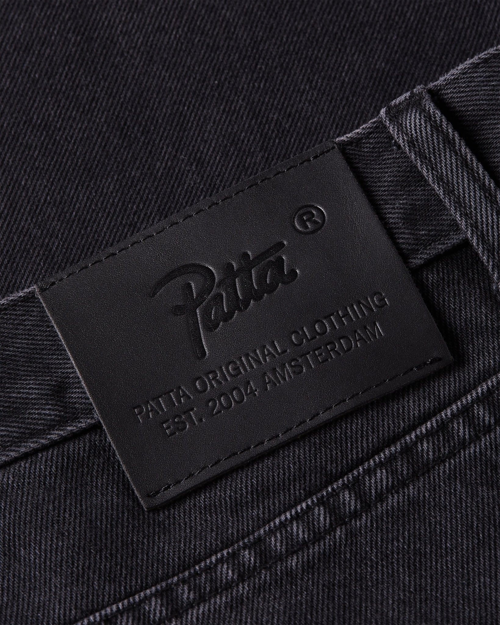Patta Stonewash Baggy Denim Pants (Black) - Patta