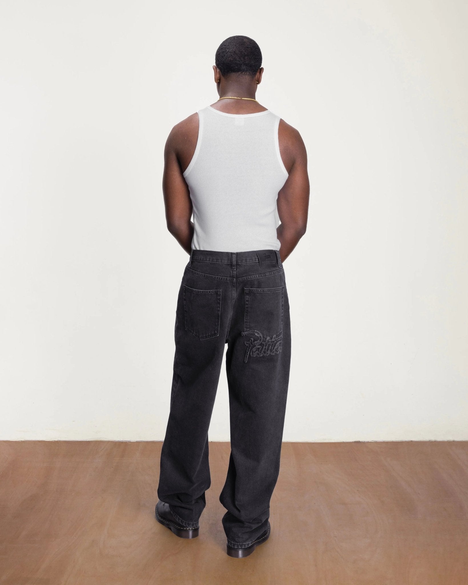 Patta Stonewash Baggy Denim Pants (Black) - Patta