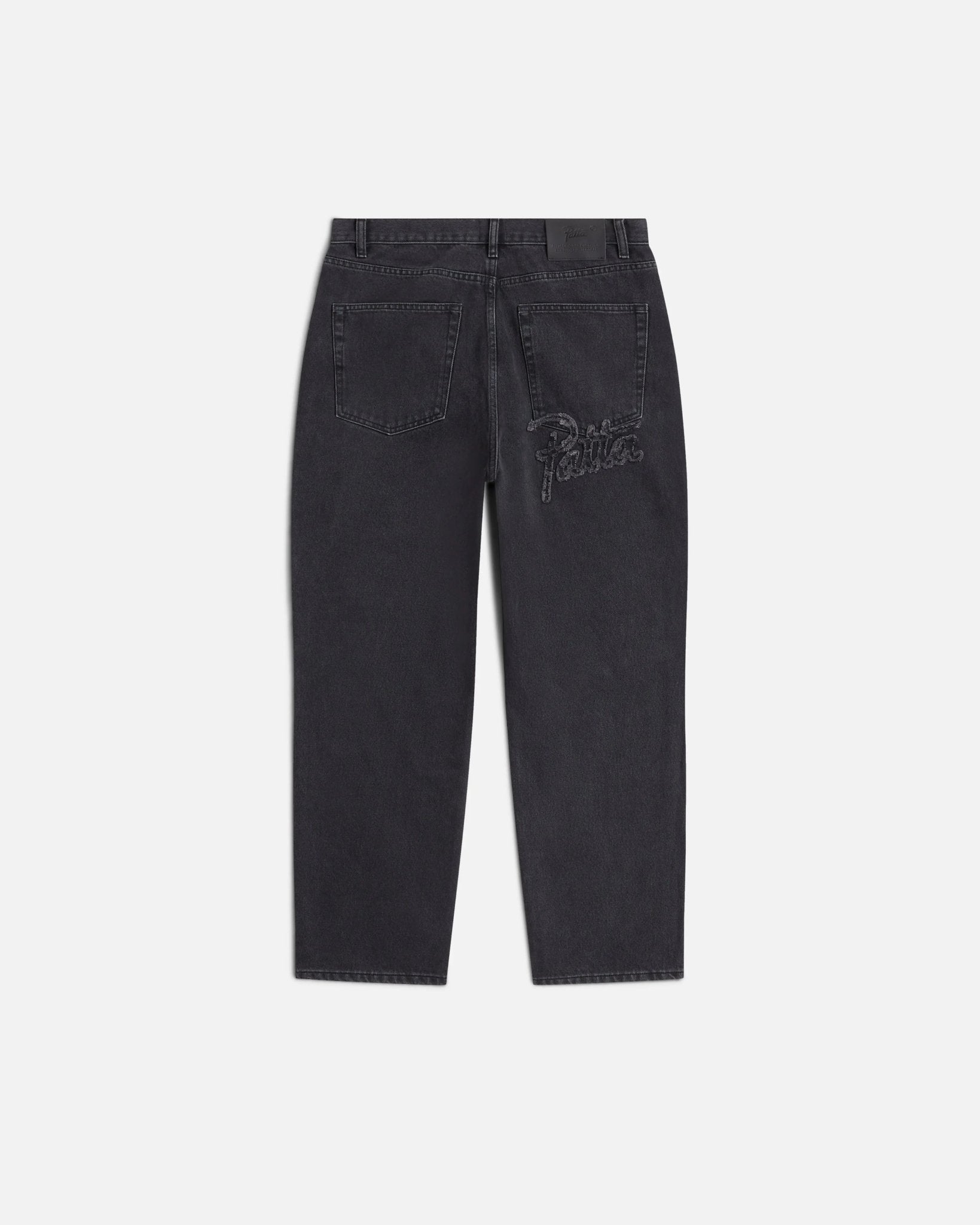 Patta Stonewash Baggy Denim Pants (Black) - Patta