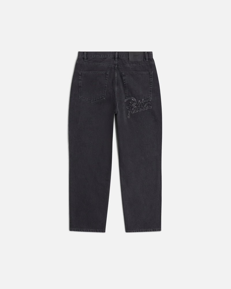 Patta Stonewash Baggy Denim Pants (Black) - Patta