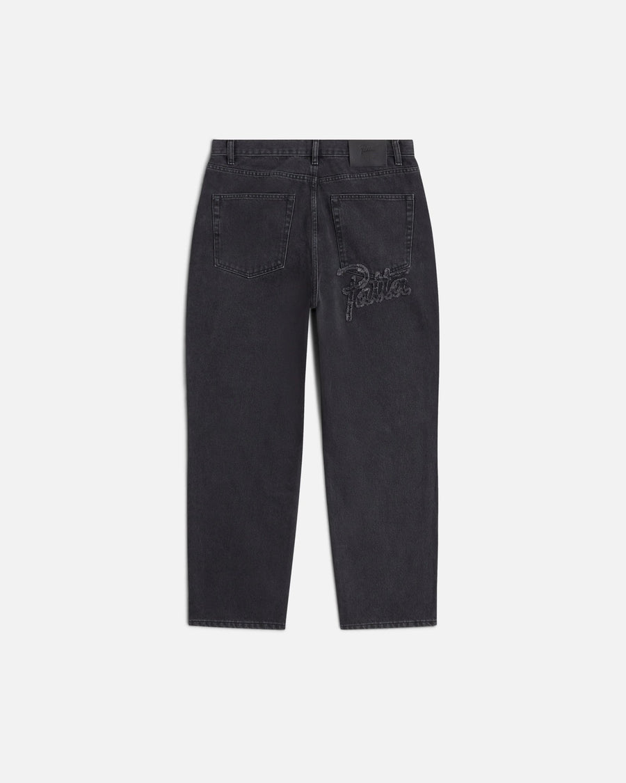 Patta Stonewash Baggy Denim Pants (Black) - Patta