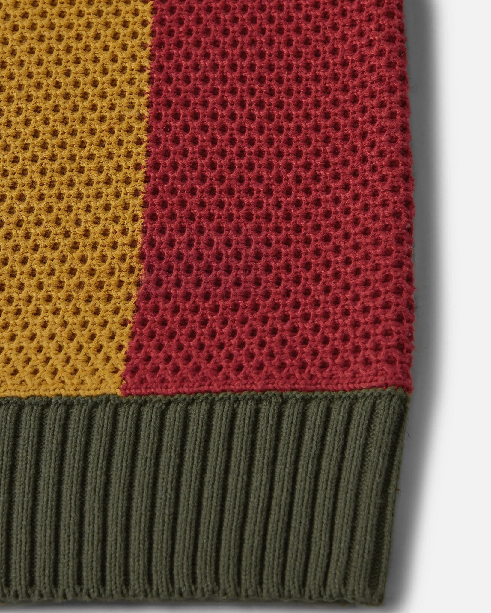 Patta Striped Honeycomb Knitted Sweater (Multi) - Patta