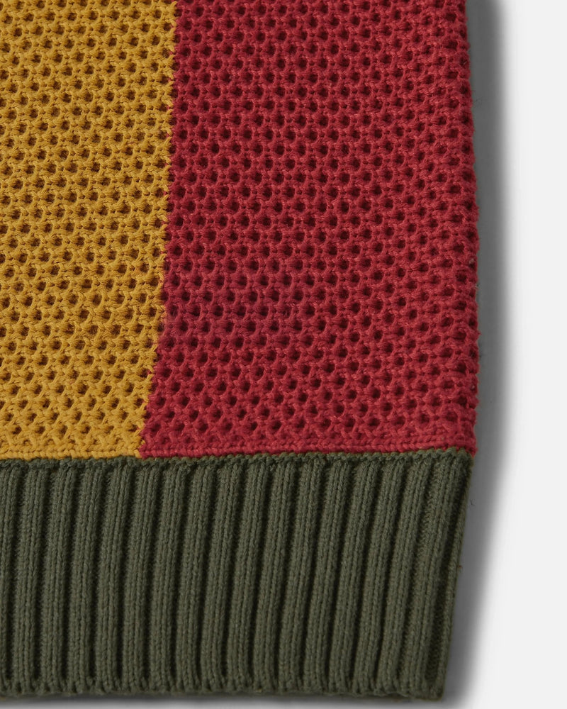 Patta Striped Honeycomb Knitted Sweater (Multi) - Patta