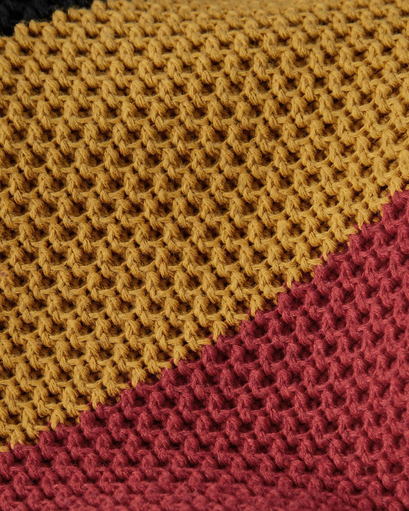 Patta Striped Honeycomb Knitted Sweater (Multi) - Patta