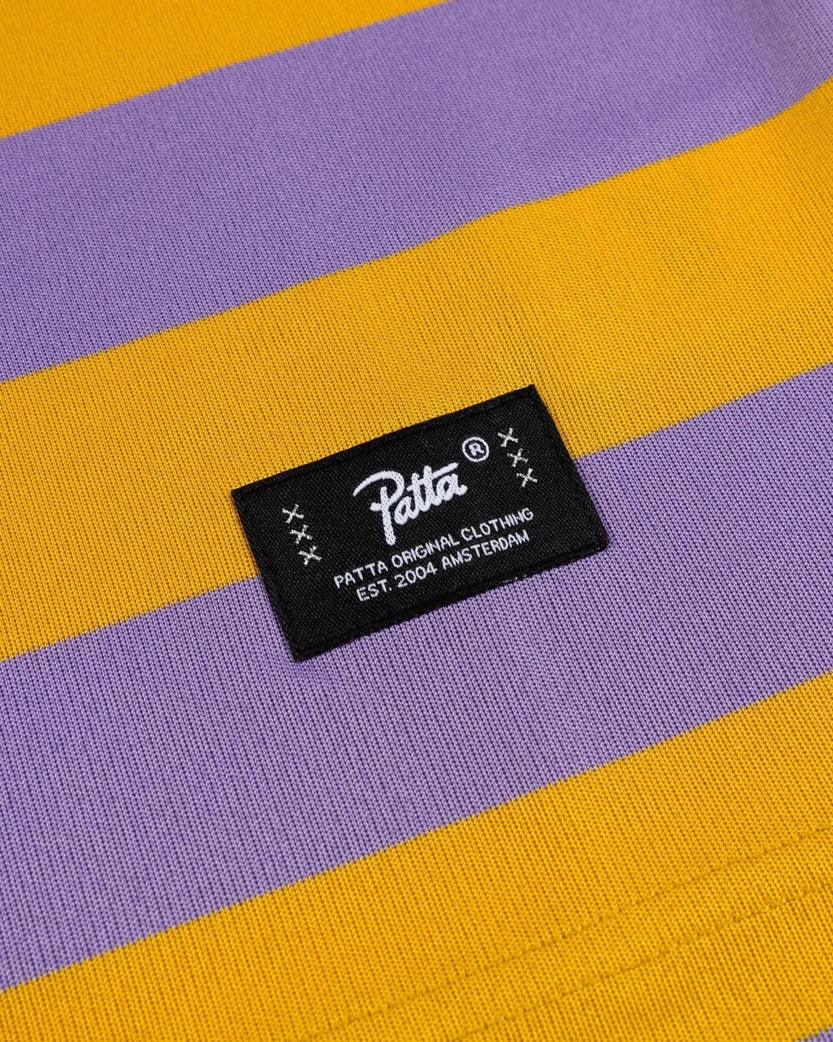 Patta Striped Longsleeve Football Jersey (Chalk Violet) - Patta