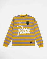 Patta Striped Longsleeve Football Jersey (Chalk Violet) - Patta