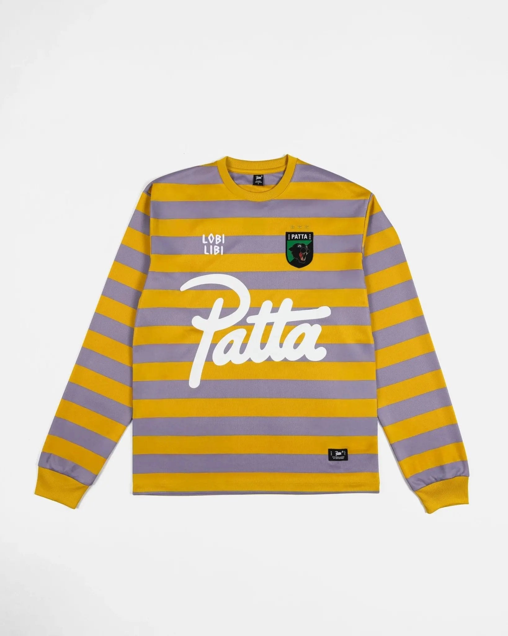 Patta Striped Longsleeve Football Jersey (Chalk Violet) - Patta