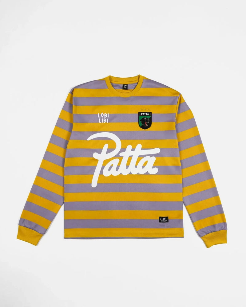 Patta Striped Longsleeve Football Jersey (Chalk Violet) - Patta