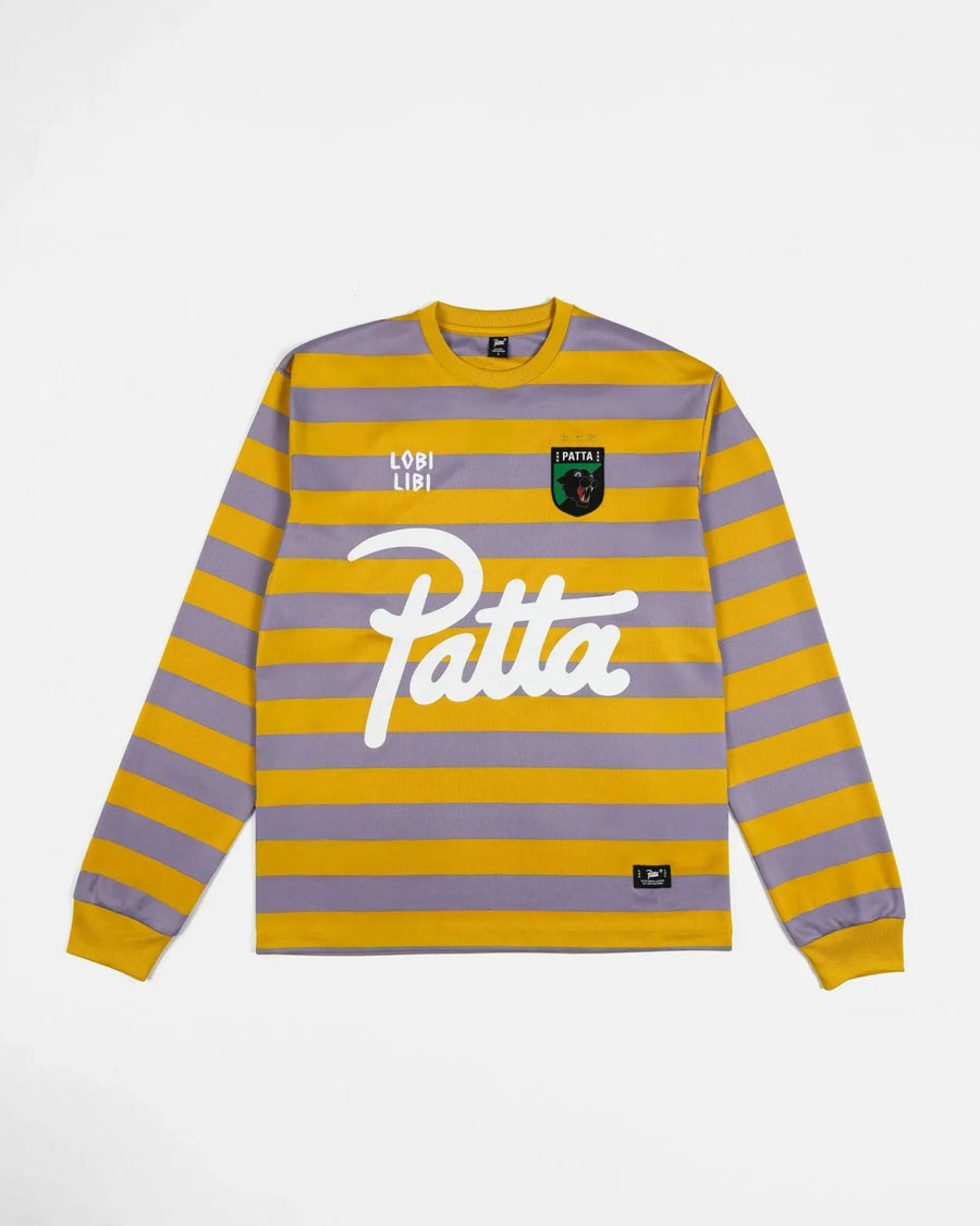 Patta Striped Longsleeve Football Jersey (Chalk Violet) - Patta