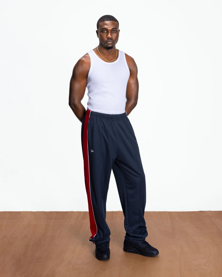 Patta Tricot Straight Track Pants (Black Iris) - Patta