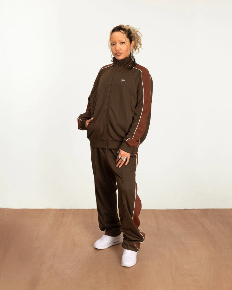 Patta Tricot Track Jacket (Chestnut) - Patta