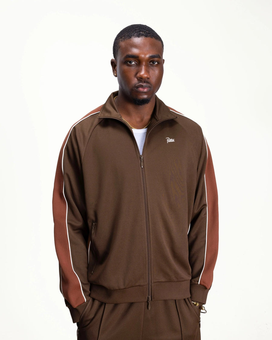 Patta Tricot Track Jacket (Chestnut) - Patta