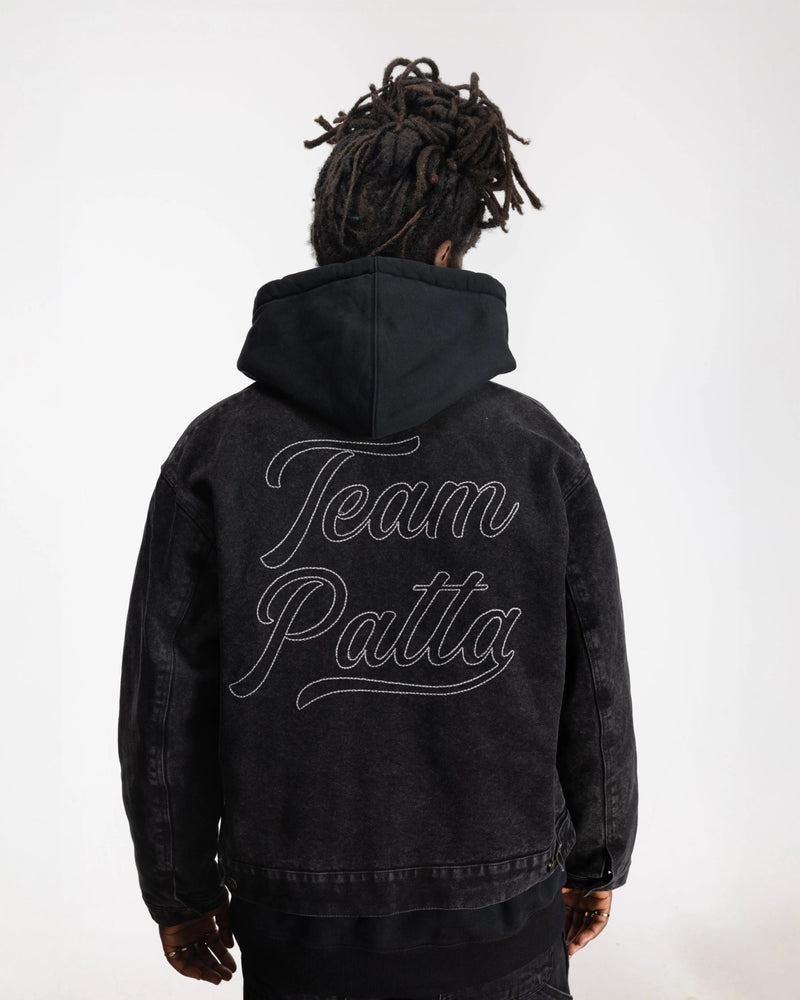 Patta Washed Canvas Jacket (Black) - Patta