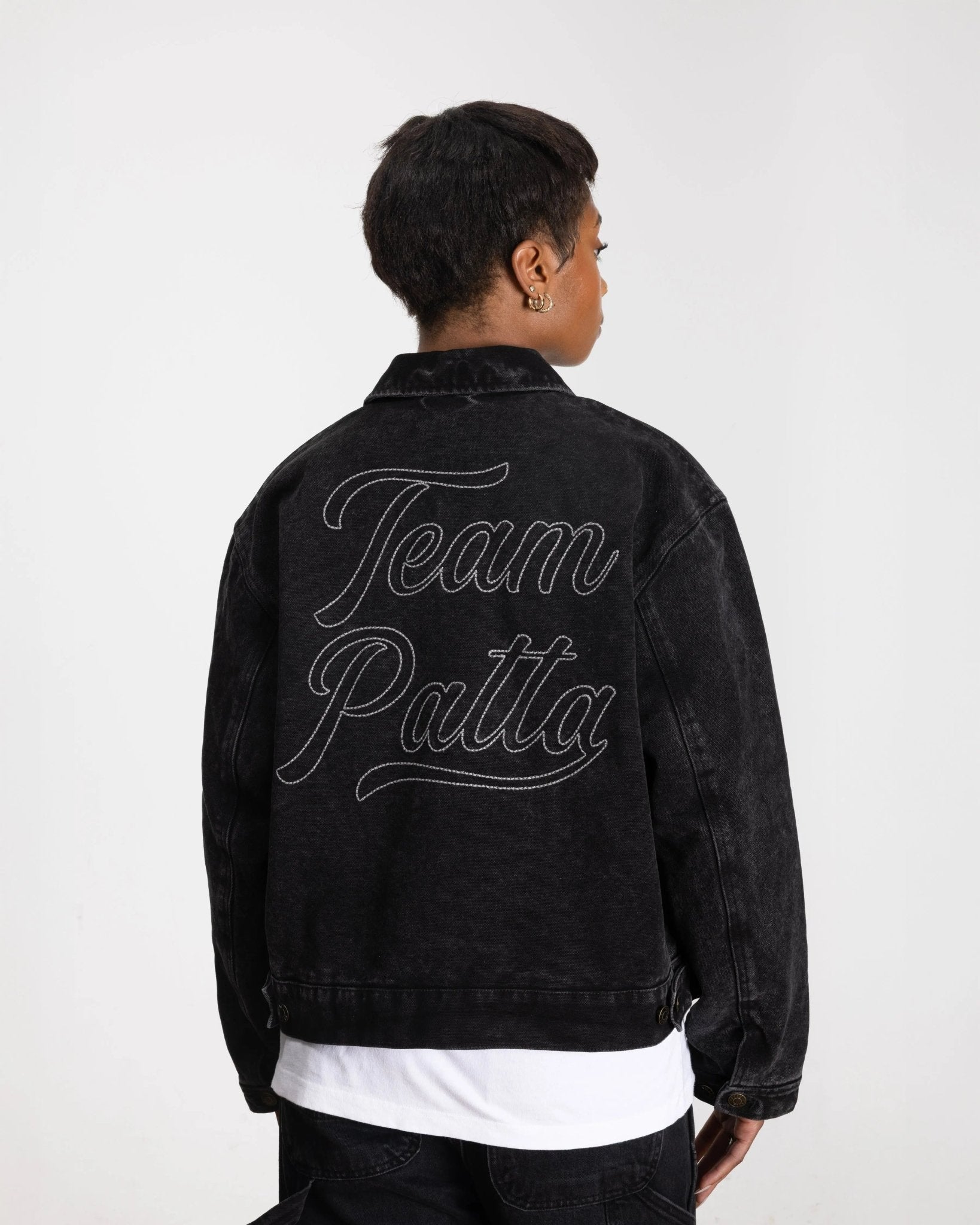 Patta Washed Canvas Jacket (Black) - Patta