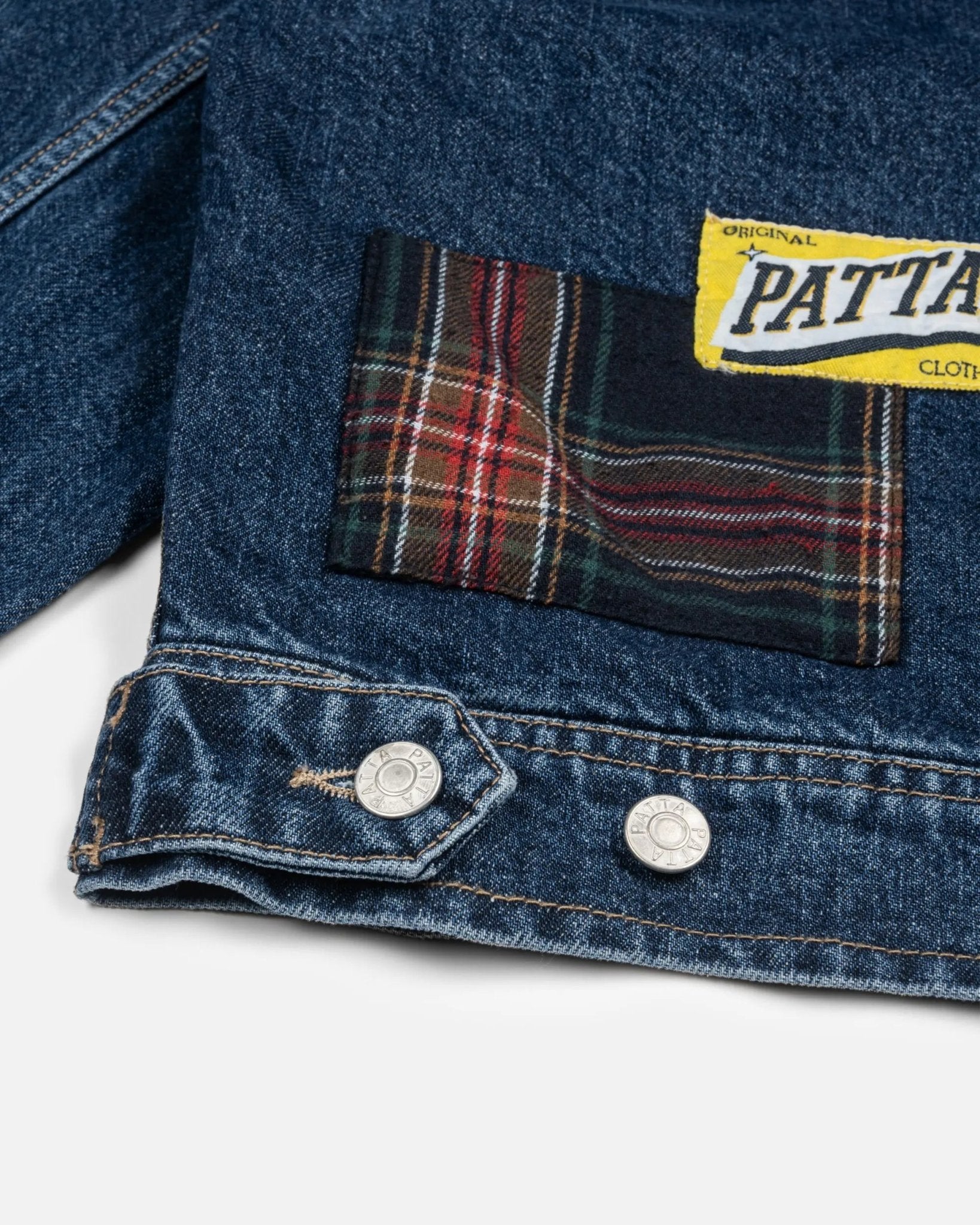 Patta Whole Lotta Labels Denim Jacket (Light Blue Denim) - Patta