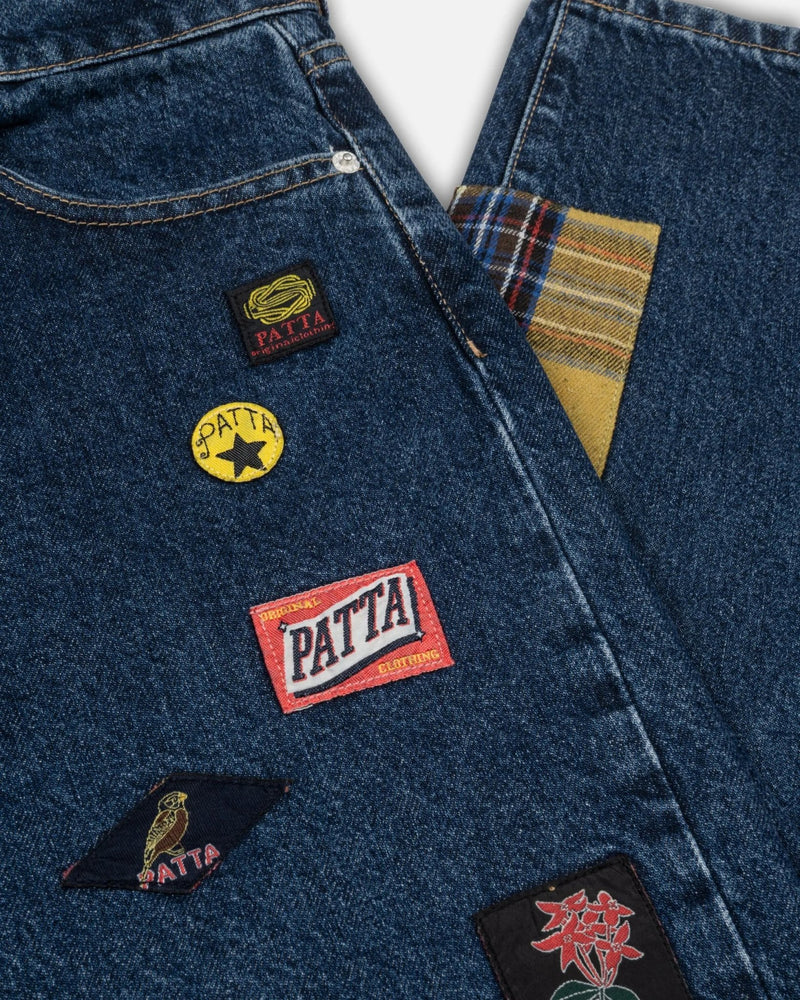 Patta Whole Lotta Labels Denim Pants (Blue Denim) - Patta