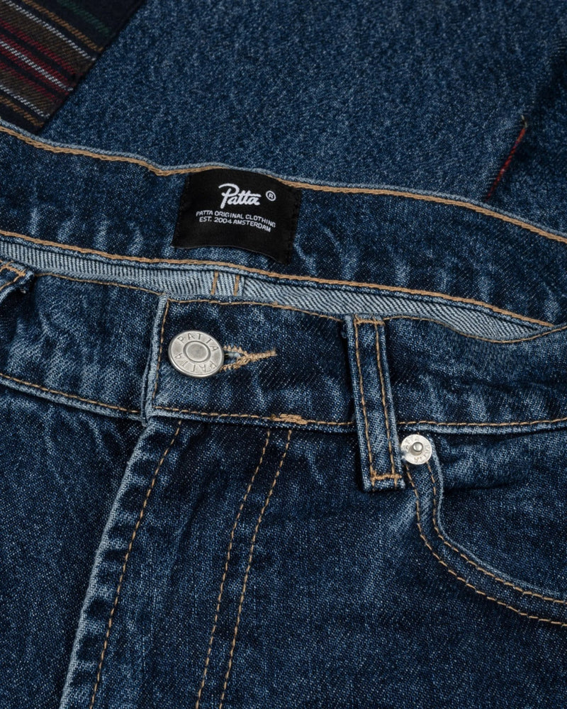 Patta Whole Lotta Labels Denim Pants (Blue Denim) - Patta