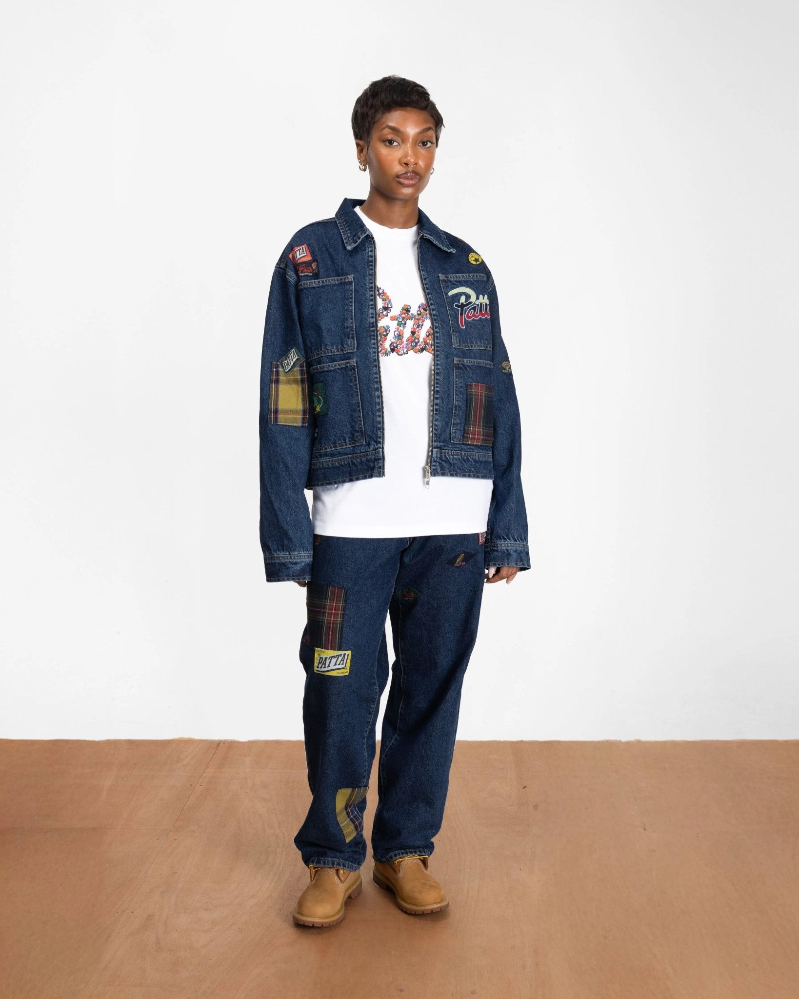 Patta Whole Lotta Labels Denim Pants (Blue Denim) - Patta