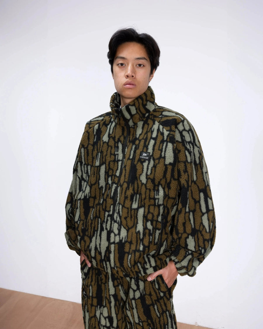 Patta Woodie Fleece Jacket (Slate Black) - Patta