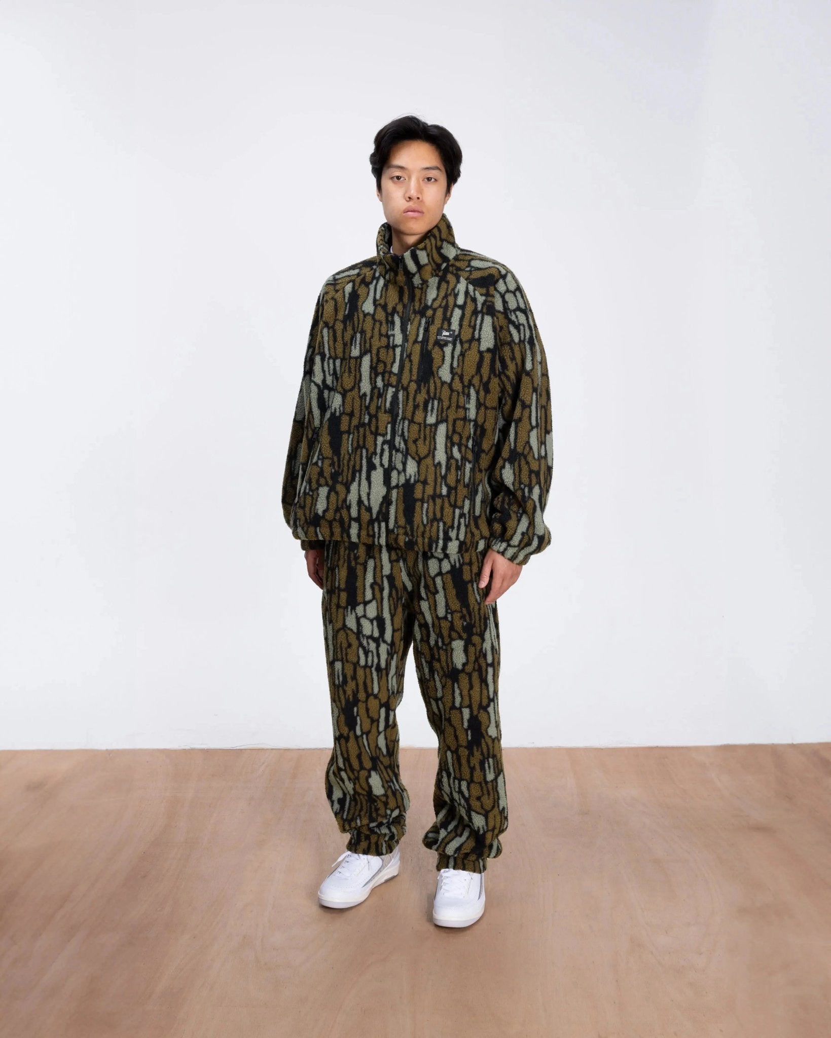 Patta Woodie Fleece Jacket (Slate Black) - Patta