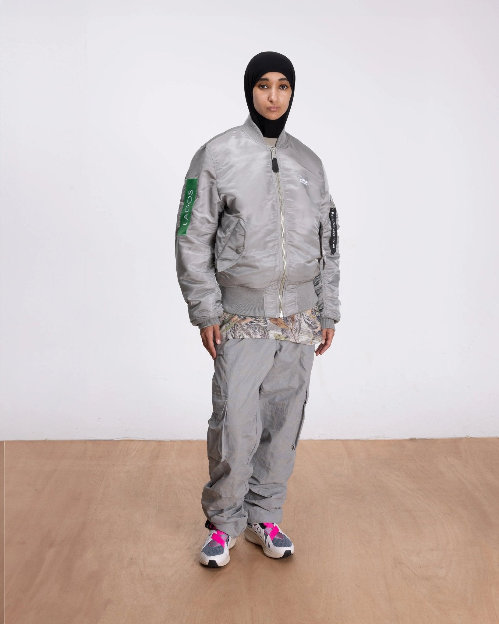 Patta x Alpha Industries MA - 1 Celebration Jacket (Silver/Orange) - Patta