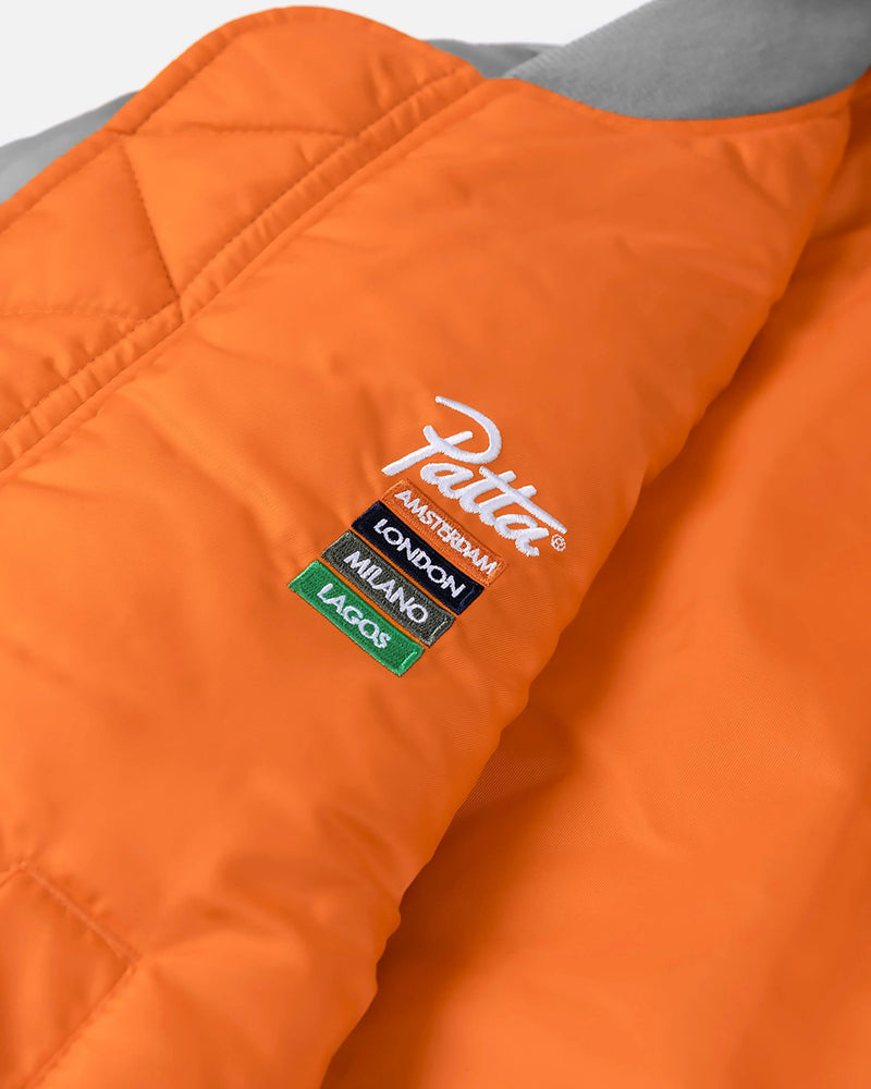 Patta x Alpha Industries MA - 1 Celebration Jacket (Silver/Orange) - Patta