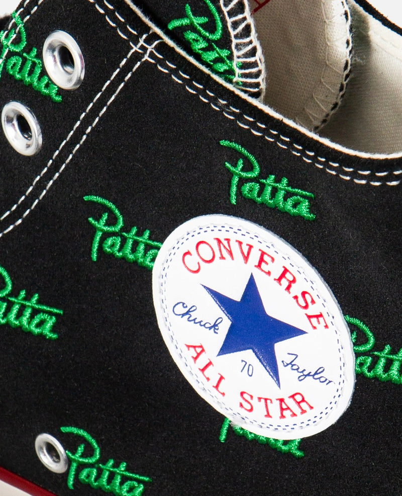 Patta x Converse Chuck 70 Hi (Black/Jolly Green) - Patta