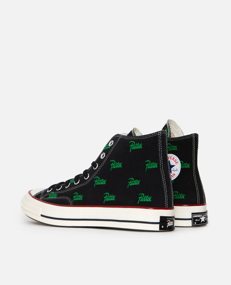 Patta x Converse Chuck 70 Hi (Black/Jolly Green) - Patta