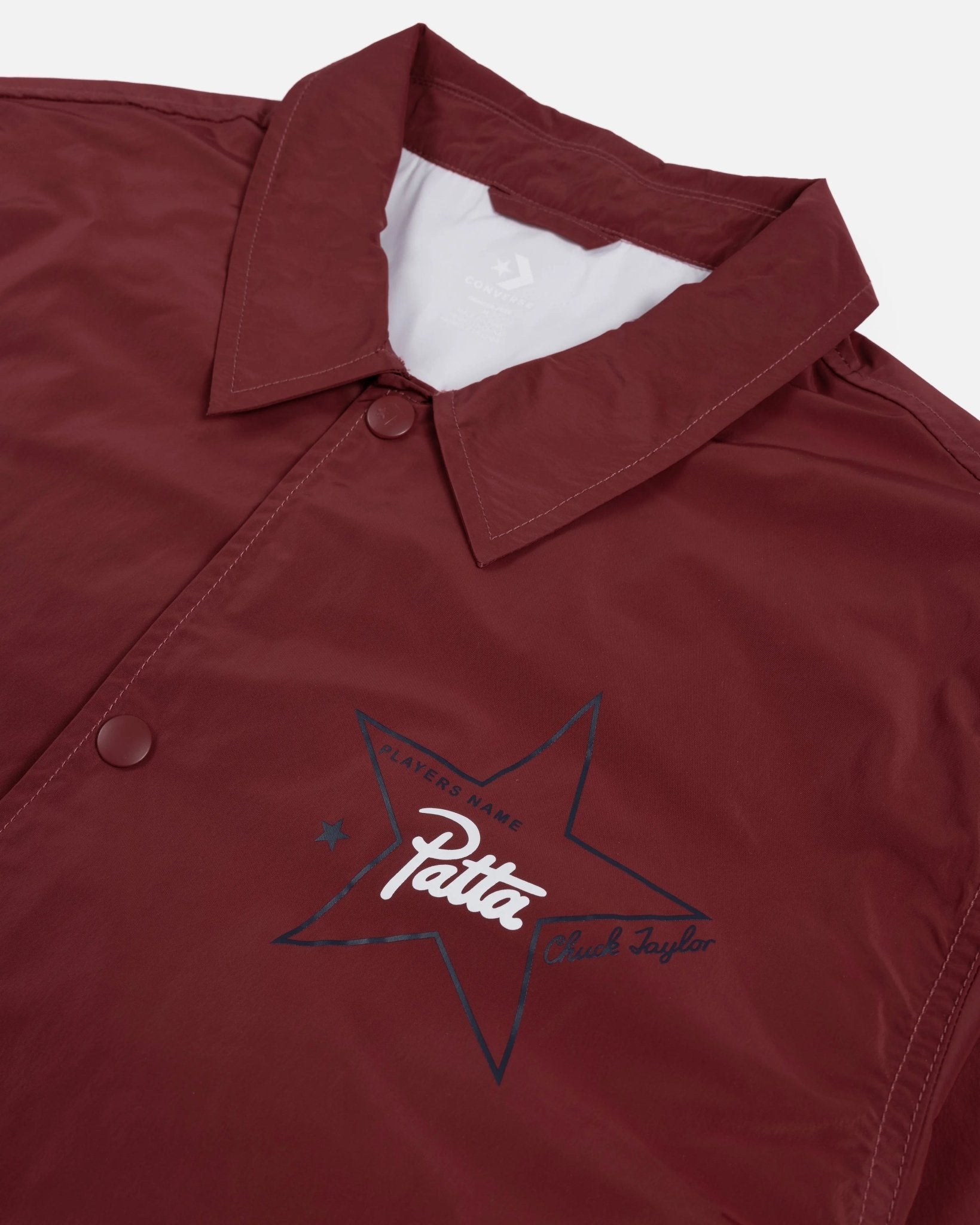 Patta x Converse Coaches Jacket (Garnet) - Patta